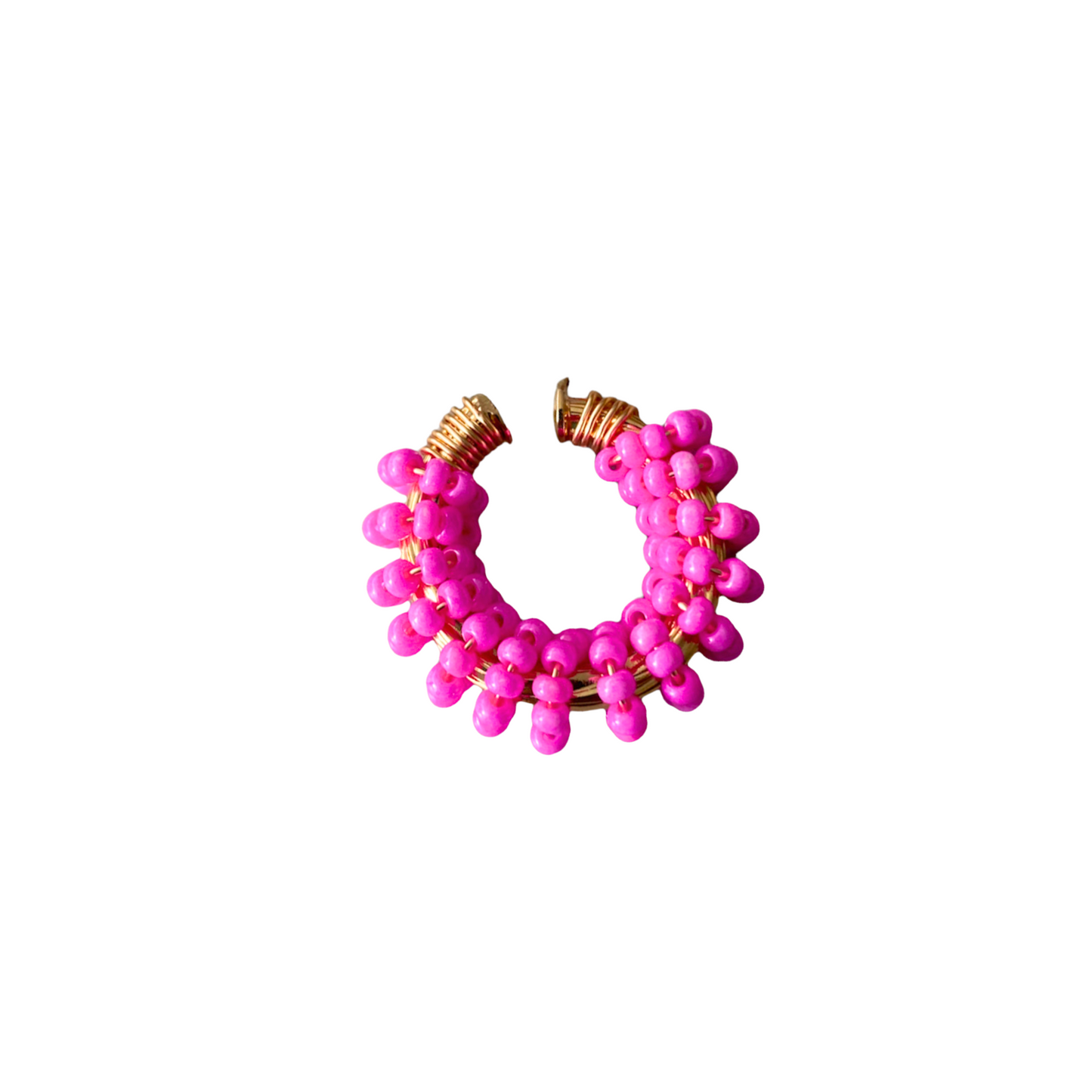 Color beads earcuff