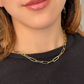 Gold link chain necklace