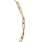 Gold link chain necklace