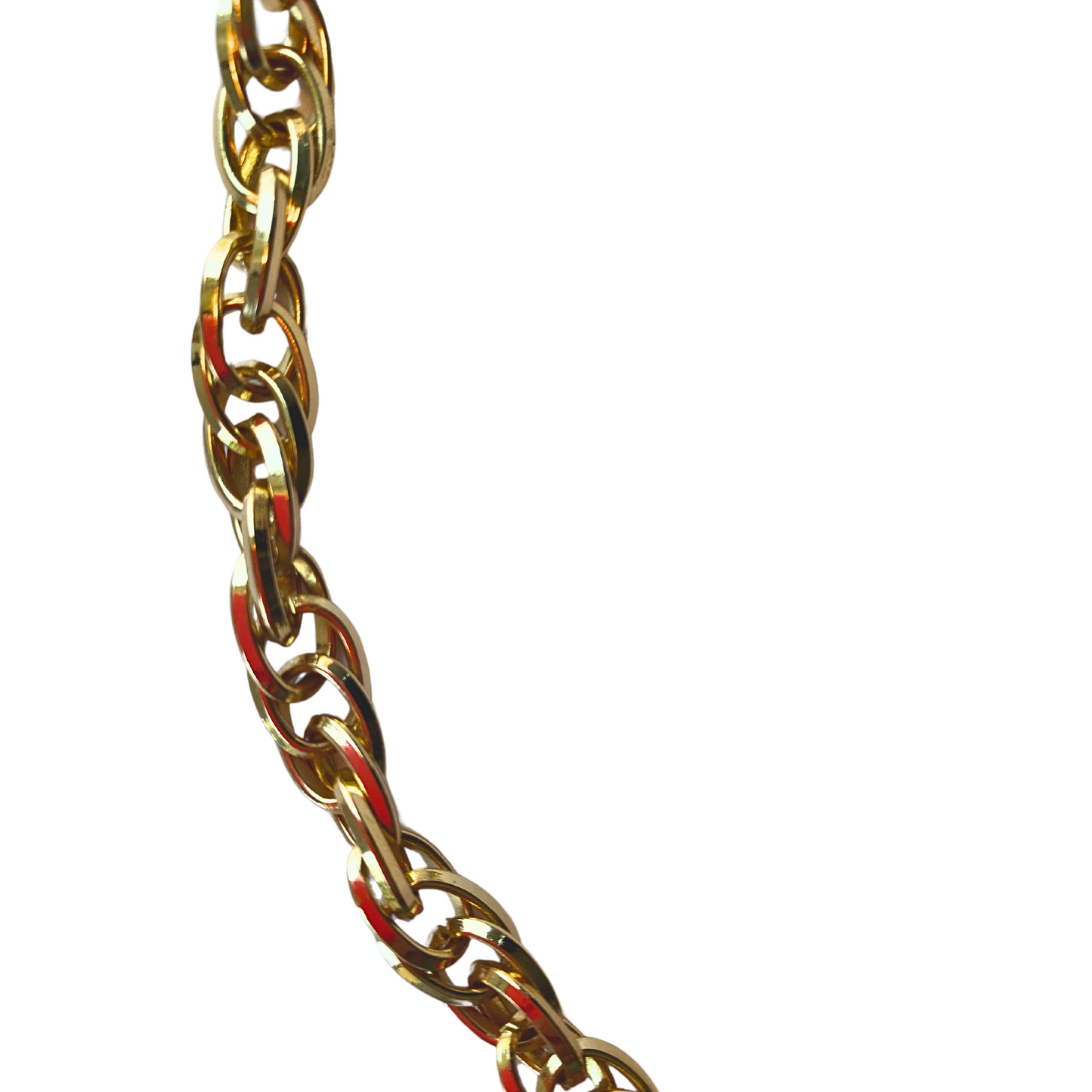 Gold knot chain necklace