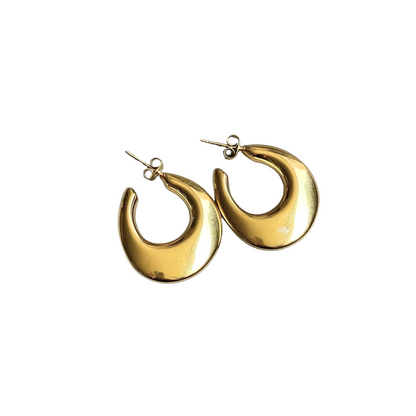 Medium gold hoops