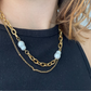 Pearl chain set necklace