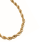 Gold spiral chain necklace