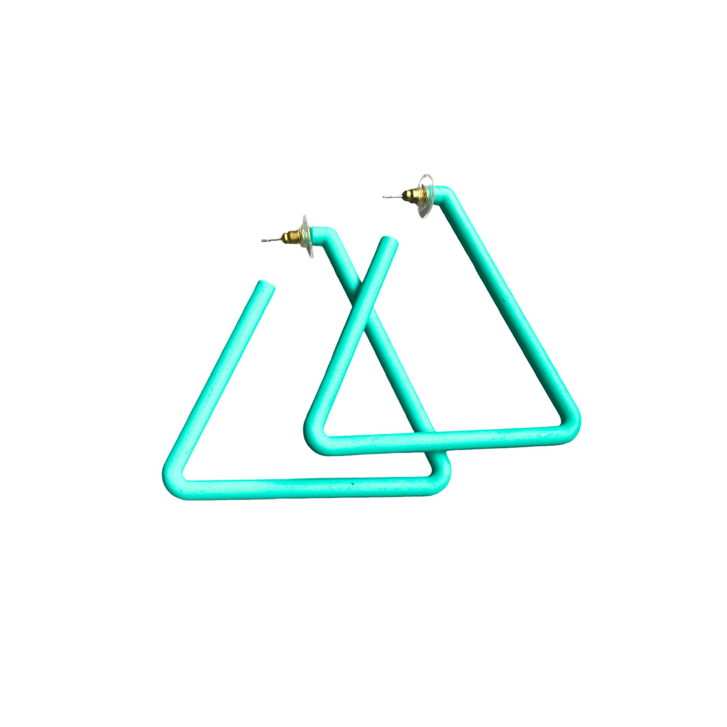 Triangle neoprene aquamarine hoops